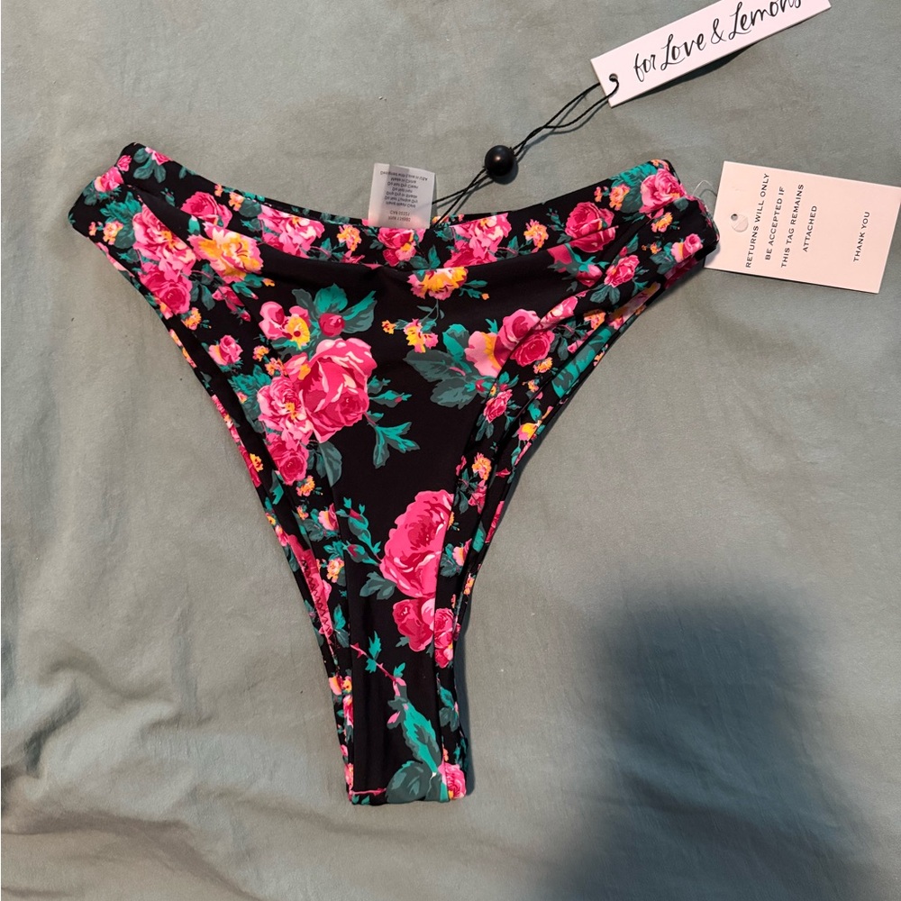 For Love & Lemons Floral Bikini Bottom